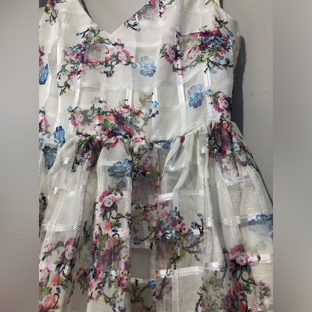NWT Anthropologie Maeve Peony Garden Party Dress Midi Women’s 4 Floral Coquette - Picture 2 of 9